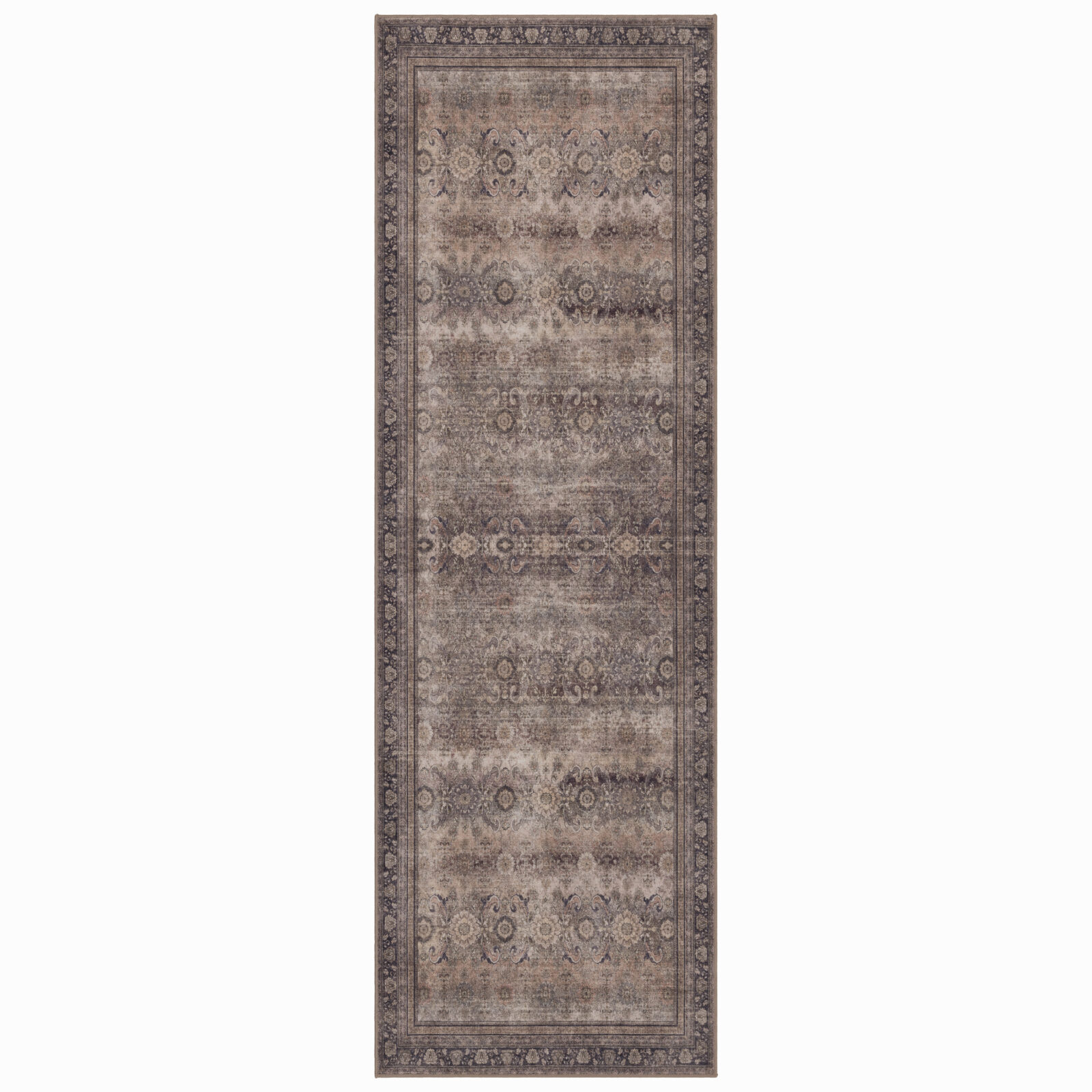 Inka Wasbaar vloerkleed Vintage oosters – Bruin (1147)