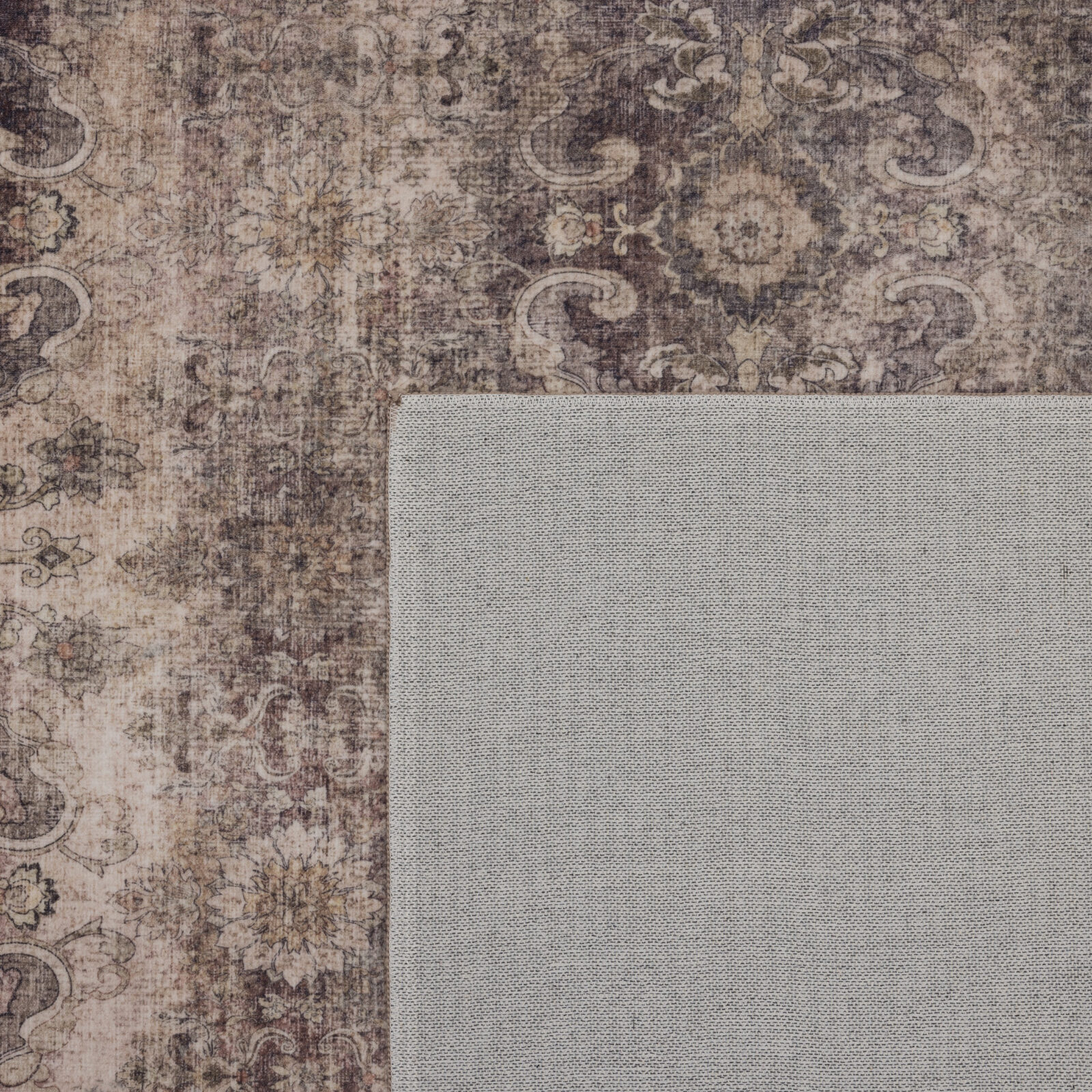 Inka Wasbaar vloerkleed Vintage oosters – Bruin (1147)